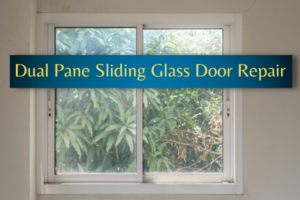 Dual pane sliding doors